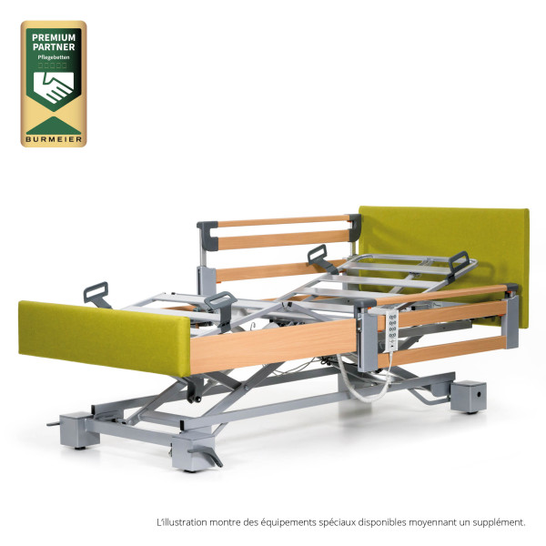 Lit de soins Regia Easy Switch, tissu, similicuir