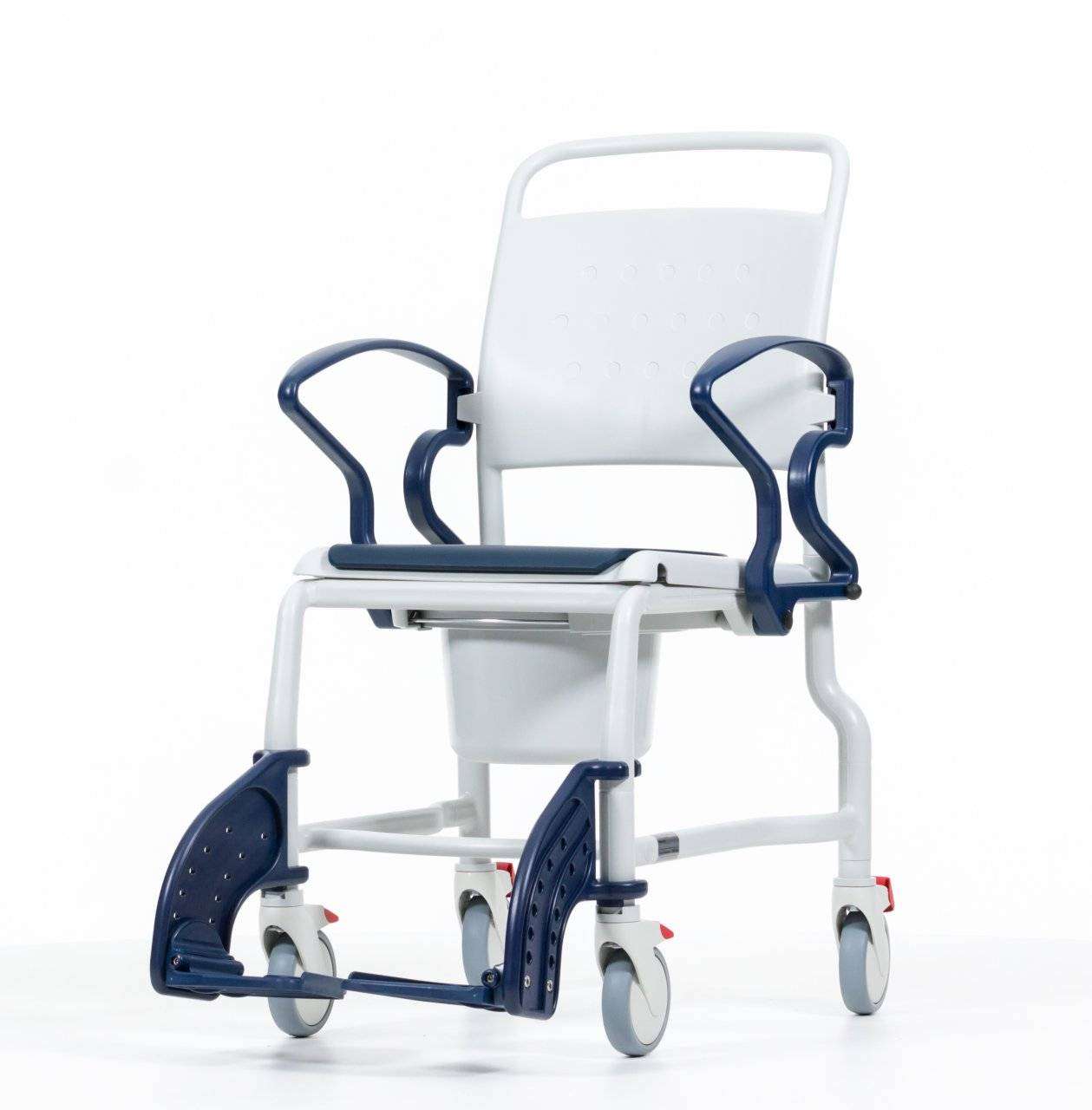 REBOTEC Chaise de toilettes Bonn gris-bleu