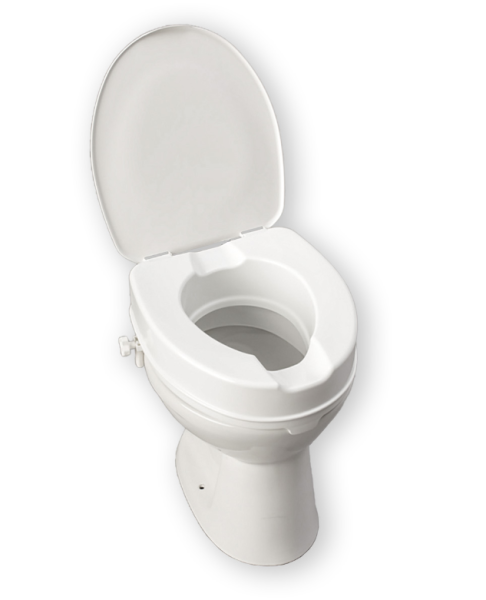 Rehausseur de toilettes 10 cm avec couvercle Rehausseur de toilettes 10 cm avec couvercle