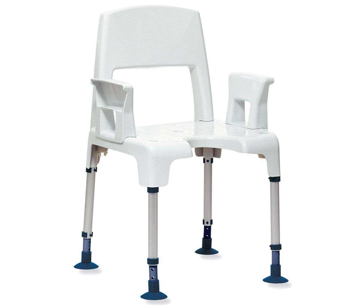 AQUATEC Tabouret de douche Pico avec dossier et accoudoirs