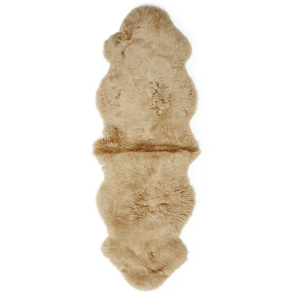 Peau d'agneau double camel