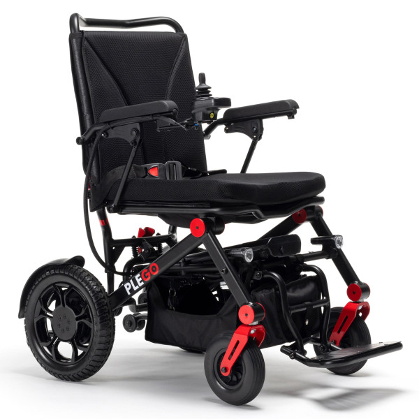 Vermeiren Elektrorollstuhl Plego Farbakzent rot