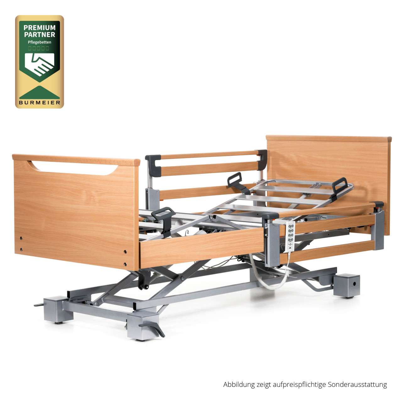 BURMEIER Pflegebett Regia Easy Switch mit Holzdekor