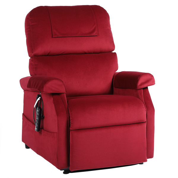 Aufstehsessel GOLDEN Komfort Premium mit 2 Motoren in Farbe Granat