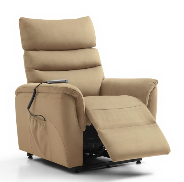 Rehashop Aufstehsessel München in Farbe Hellbraun